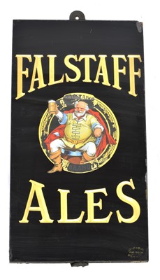Lot 246 - Falstaff Ales slate backed pub sign by Dickson