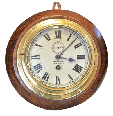 Lot 202 - Sewill Liverpool, bulkhead clock