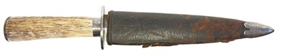 Lot 348 - Early spear point knife probably British /Scottish