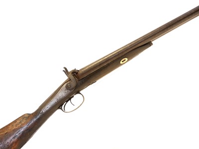 Lot 40 - Percussion double barrel shotgun
