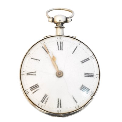 Lot 176 - An early 19th century silver open face pocket watch by Rob Webb, London