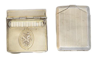 Lot 136 - Two silver vesta cases
