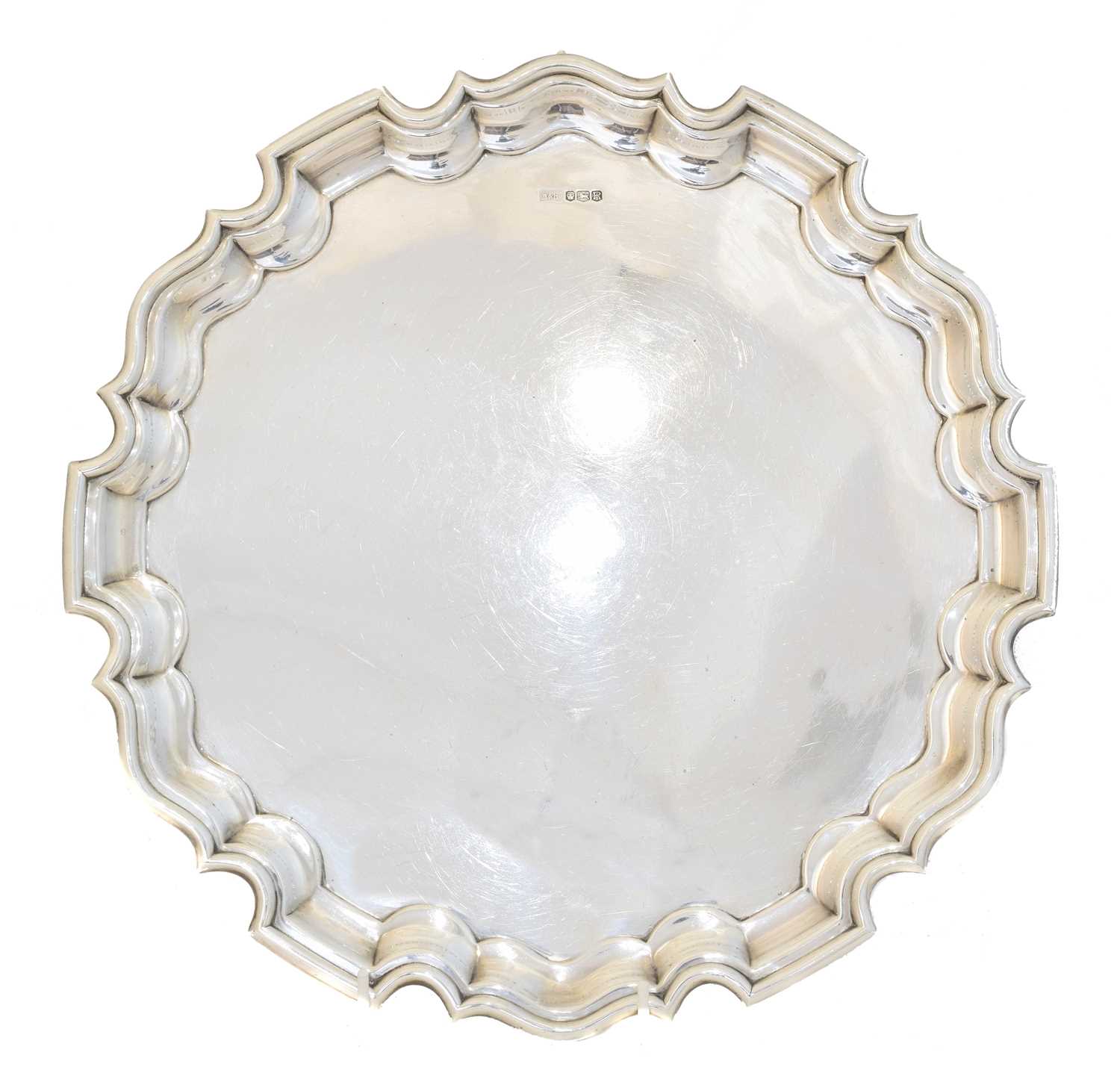 Lot 131 - An Elizabeth II silver salver