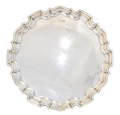 Lot 131 - An Elizabeth II silver salver