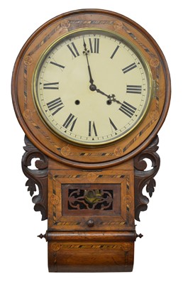 Lot 286 - Late 19th-century American wall clock
