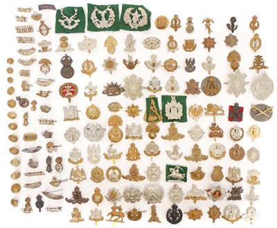 Lot 377 - Ninety-seven military cap badges