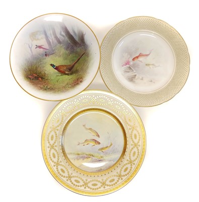 Lot 193 - Three Minton cabinet plates