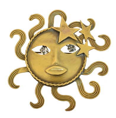 Lot 3 - A Joseff of Hollywood 'Sun God' brooch
