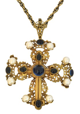 Lot 77 - A Joseff of Hollywood cross pendant