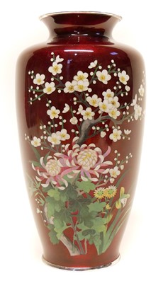 Lot 243 - Japanese Cloisonne vase