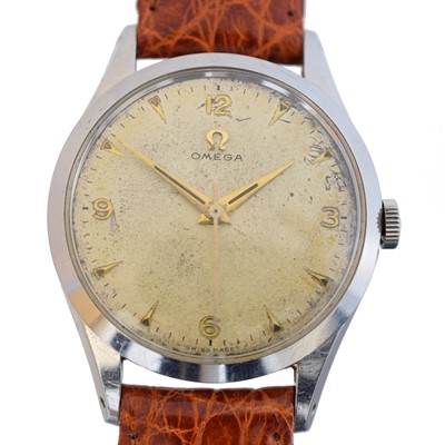 Lot 178 - A stainless steel Omega wristwatch