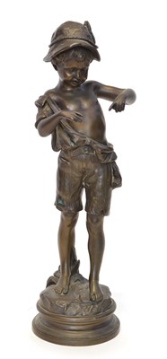 Lot 113 - Bronze figure of a young boy