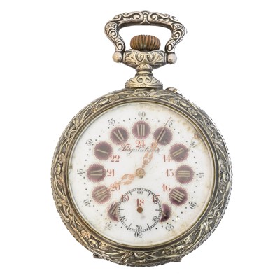Lot 100 - A goliath pocket watch