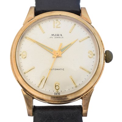 Lot 202 - A 9ct gold Mira wristwatch