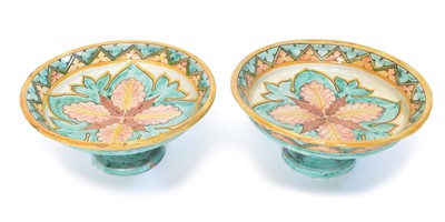 Lot 71 - Pair of Della Robbia Tazza