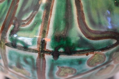 Lot 70 - Della Robbia twin handled footed vase