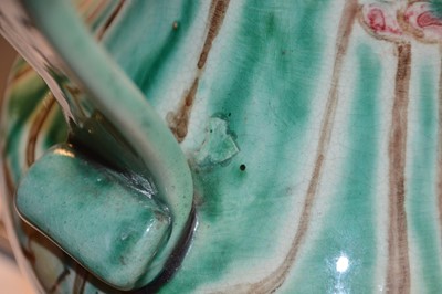 Lot 69 - Della Robbia twin handled footed vase