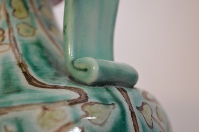 Lot 69 - Della Robbia twin handled footed vase