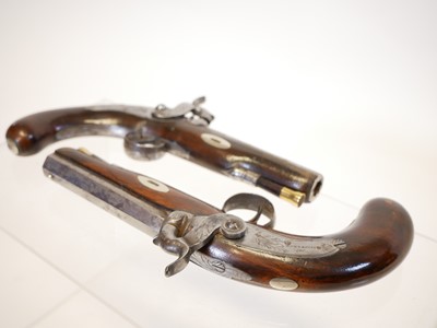 Lot 7 - Pair of percussion pistols by Wadsworth of London