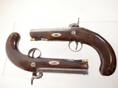 Lot 7 - Pair of percussion pistols by Wadsworth of London