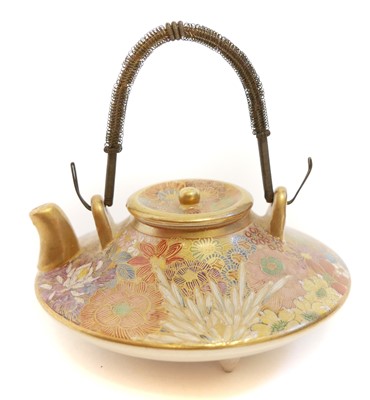 Lot 159 - Japanese Satsuma tea ewer