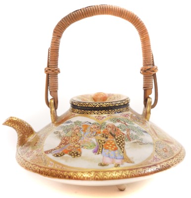 Lot 238 - Japanese Satsuma tea kettle