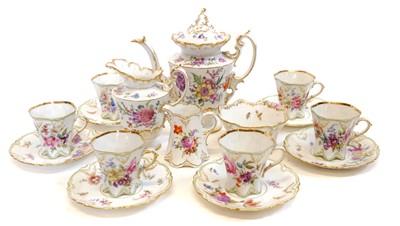 Lot 196 - German porcelain coffee service