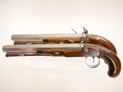 Lot 2 - Pair of flintlock pistols by Moore