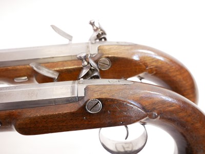 Lot 2 - Pair of flintlock pistols by Moore