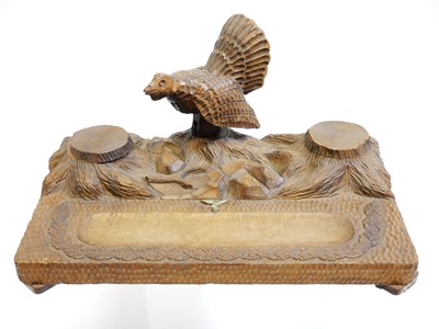 Lot 288 - German black forest desk stand