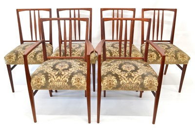 Lot 281 - Six  teak dining chairs in the style of Gordon Russell