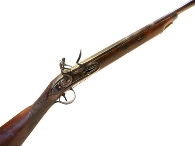 Lot 42 - Flintlock 16 bore sporting gun by Milner