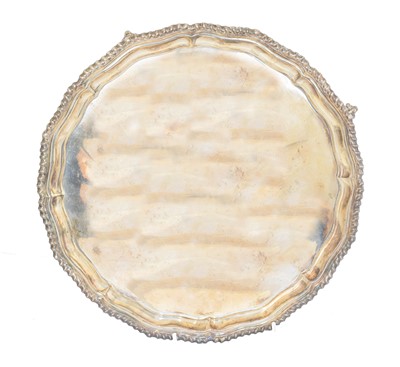 Lot 175 - An Elizabeth II silver salver
