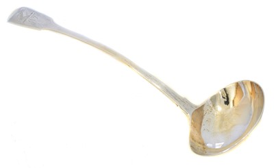 Lot 184 - A George III silver ladle