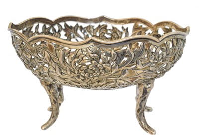 Lot 133 - A Chinese silver bonbon dish