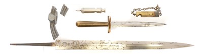 Lot 336 - German Third Reich first pattern Luftwaffe dagger blade