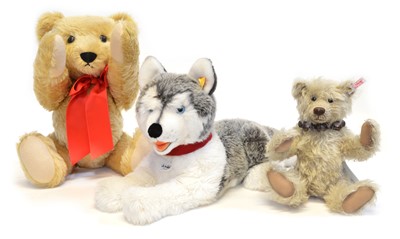 Lot 231 - Three Steiff teddy bears