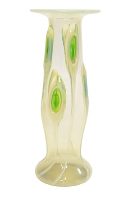 Lot 63 - Vaseline glass vase