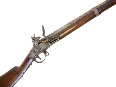 Lot 34 - Unusual French Charleville flintlock rifled musket
