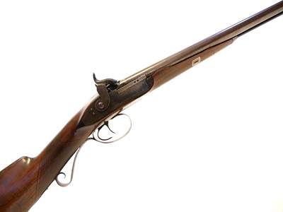 Lot 35 - Styan Manchester percussion double barrel shotgun