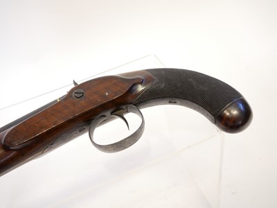 Lot 4 - Percussion Officers pistol by R. Noyes Jnr