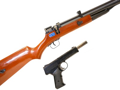 Lot 186 - Chinese .177 pump action air rifle and a Diana air pistol