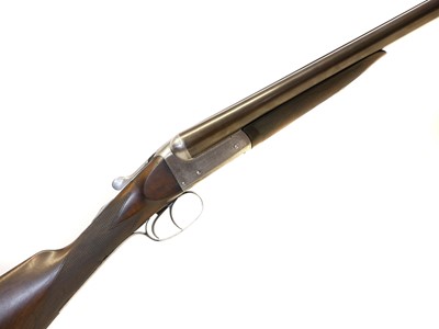 Lot 123 - W.J. Jeffrey & Co.  12 bore side by side shotgun with case LICENCE REQUIRED