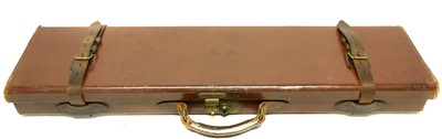 Lot 254 - Leather shotgun case