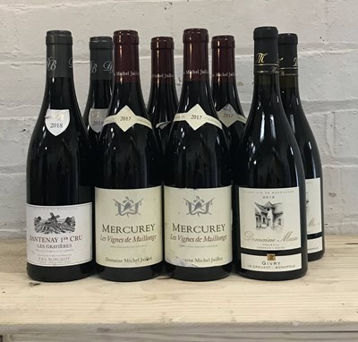 Lot 10 - 8 Bottles Mixed Lot Good Red Burgundy