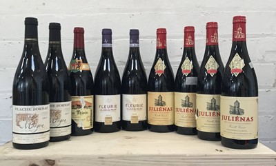 Lot 13 - 9 Bottles Mixed Lot Domaine Crus Beaujolais