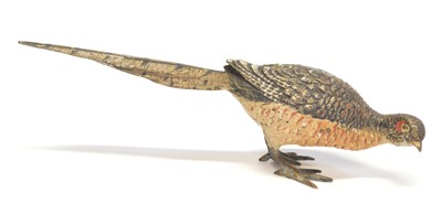 Lot 21 - Cold Painted Bronze Figure of a Pheasant