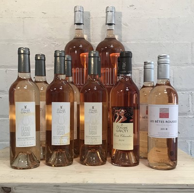 Lot 45 - 12 Bottles including 2 Magnum Bottles Mixed Lot Fine Provence and L’Herault Rose