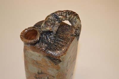 Lot 73 - Martin Brothers Fish Flask