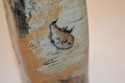 Lot 73 - Martin Brothers Fish Flask